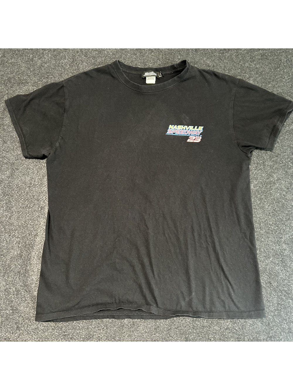 SHØK Nashville Speedway Racing #23 Graphic T-Shirt Black Men’s Size Large L